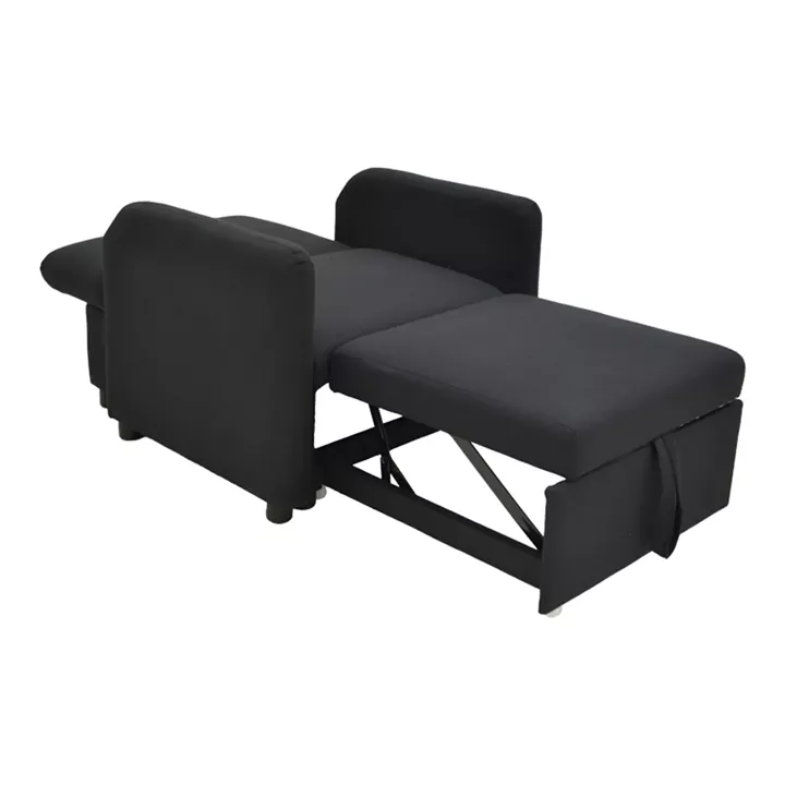 Armchair-bed Flexa pakoworld fabric black 85x92x84cm