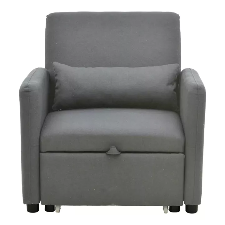 Armchair-bed Flexa pakoworld fabric gray 85x92x84cm