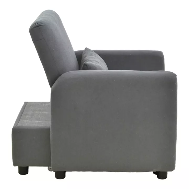 Armchair-bed Flexa pakoworld fabric gray 85x92x84cm