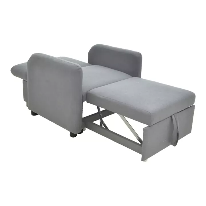 Armchair-bed Flexa pakoworld fabric gray 85x92x84cm