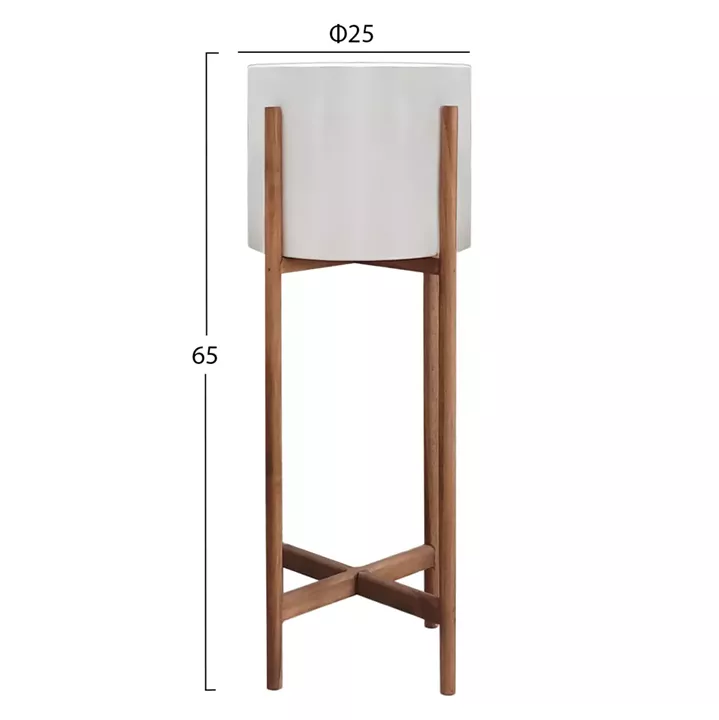 ΓΛΑΣΤΡΑ ΕΣΩΤ.ΧΩΡΟΥ RENTIL HM4684.02L FIBER CEMENT ΧΡΩΜΑ ΛΕΥΚΟ--ΒΑΣΗ TEAK Φ25x65Υεκ