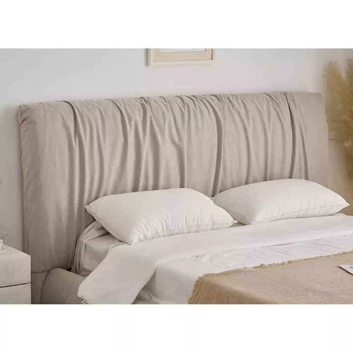 TOKYO Κρεβάτι Διπλό, για Στρώμα 160x200cm, Ύφασμα Μπεζ