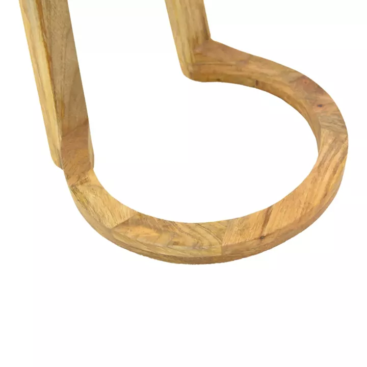 Side table Kallos pakoworld solid mango wood in natural shade 45x45x60cm