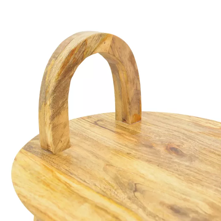 Side table Kallos pakoworld solid mango wood in natural shade 45x45x60cm