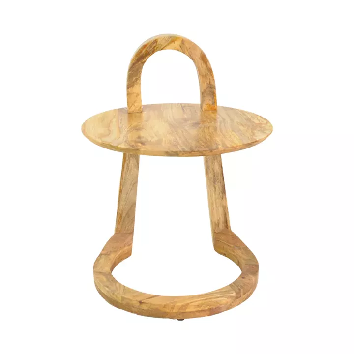 Side table Kallos pakoworld solid mango wood in natural shade 45x45x60cm