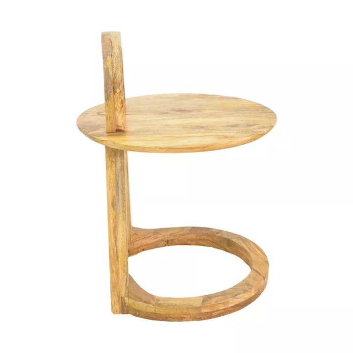 Side table Kallos pakoworld solid mango wood in natural shade 45x45x60cm