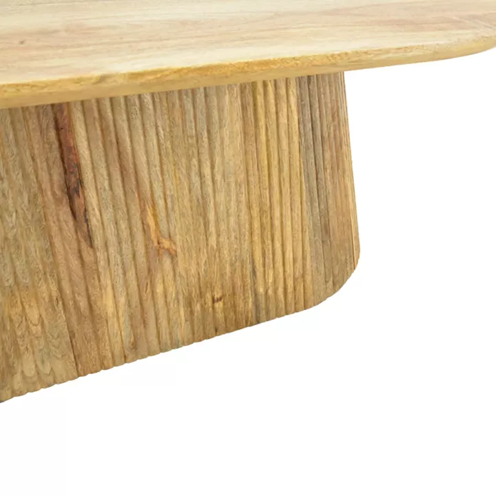 Aithra pakoworld coffee table, solid mango wood in natural shade, 120x60x42cm