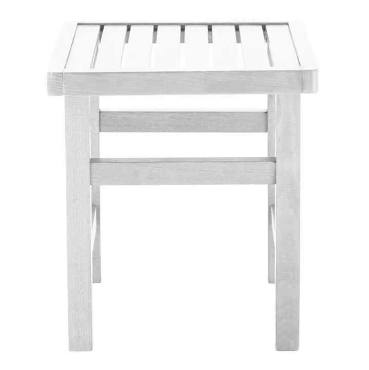 Stool-Table auxiliary White Soaking Koli 40X40X45cm HM289.01