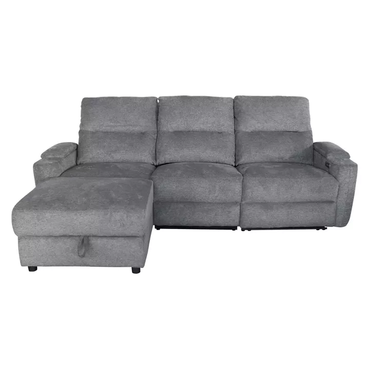 ΚΑΝΑΠΕΣ ΑΡΙΣΤΕΡΗ ΓΩΝΙΑ SYNTHIA HM3308.03L ΑΝΑΚΛΙΣΗ & ΑΠΟΘ.ΧΩΡΟΣ--ΓΚΡΙ 246x159x97Υεκ