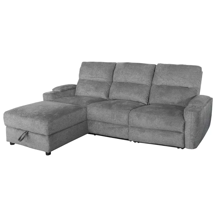 ΚΑΝΑΠΕΣ ΑΡΙΣΤΕΡΗ ΓΩΝΙΑ SYNTHIA HM3308.03L ΑΝΑΚΛΙΣΗ & ΑΠΟΘ.ΧΩΡΟΣ--ΓΚΡΙ 246x159x97Υεκ