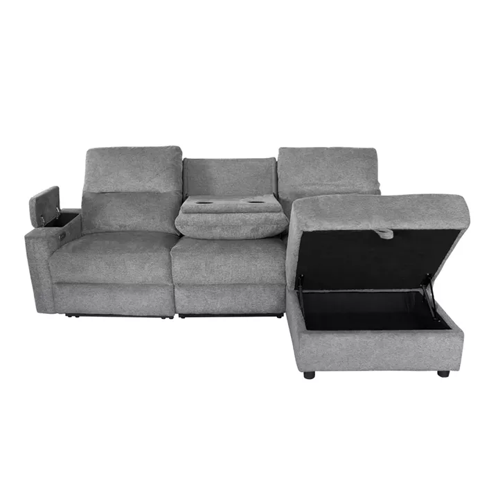 ΚΑΝΑΠΕΣ ΔΕΞΙΑ ΓΩΝΙΑ SYNTHIA HM3308.03R ΑΝΑΚΛΙΣΗ & ΑΠΟΘ.ΧΩΡΟΣ--ΓΚΡΙ 246x159x97Υεκ