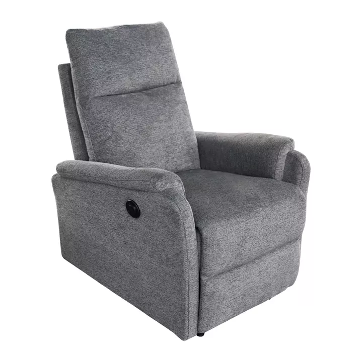 ΠΟΛΥΘΡΟΝΑ RELAX ΜΕ ΗΛΕΚΤΡΙΚΗ ΑΝΑΚΛΙΣΗ SYNTHIA HM3309.03 ΓΚΡΙ ΥΦΑΣΜΑ 75x87x102Yεκ