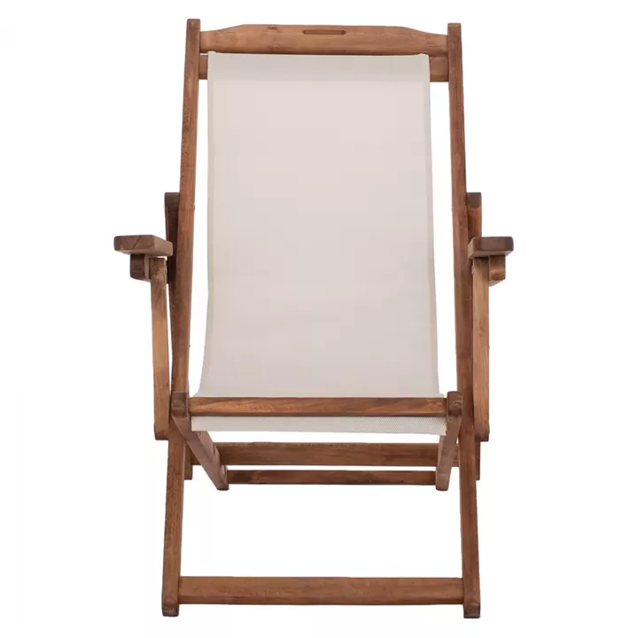 ΣΕΖΛΟΝΓΚ ΛΗΜΝΟΣ ΜΕ ΜΠΡΑΤΣΑ ΕΜΠ/ΣΜΟΣ ΚΑΡΥΔΙ ΜΕ PVC 2Χ1 ΕΚΡΟΥ HM11433.01 62,5x97x105εκ.