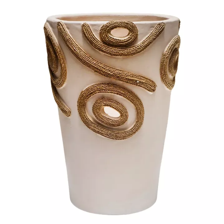 ΕΠΙΤΡΑΠΕΖΙΟ ΔΙΑΚΟΣΜΗΤΙΚΟ ΒΑΖΟ DEAN HM4677.02S ΤΕΡΑΚΟΤΑ ΣΕ ΚΡΕΜ--Φ19x25Υεκ.