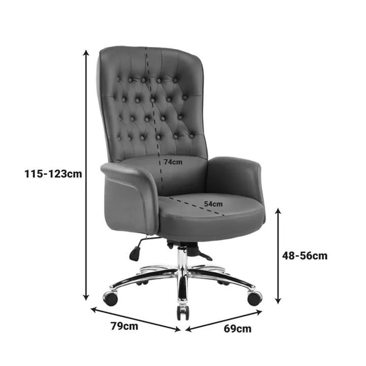 Manager office chair Kaline pakoworld green pu 69x79x115-123cm