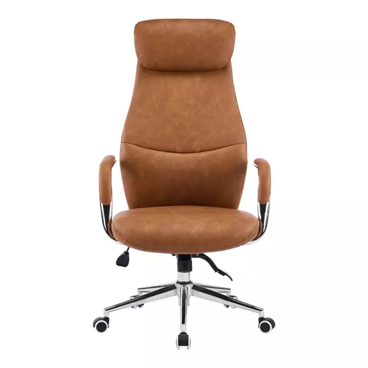 Manager office chair Ferka pakoworld brown pu 64x71x120-128cm