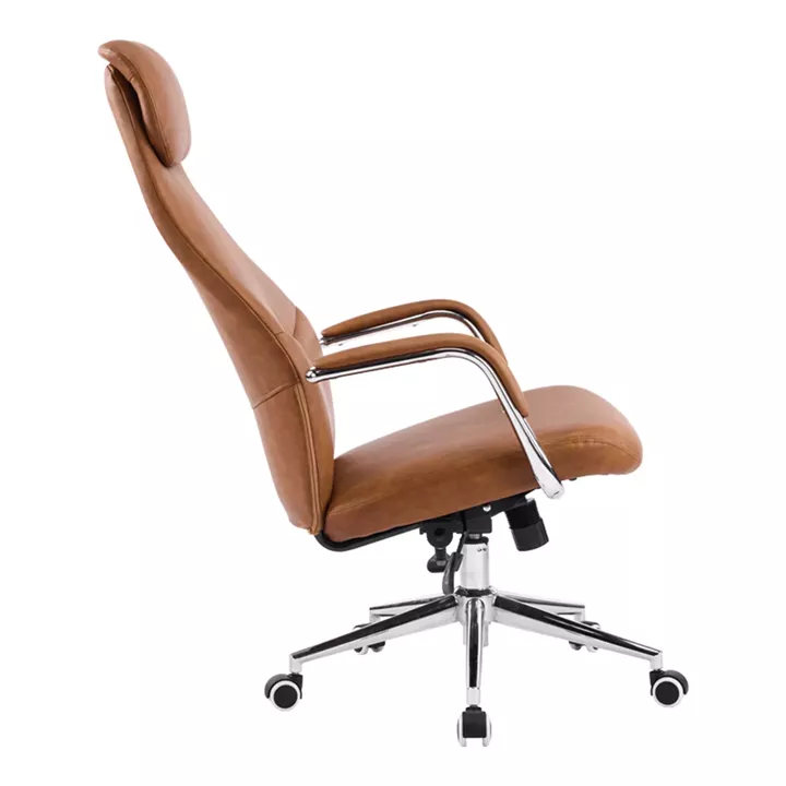 Manager office chair Ferka pakoworld brown pu 64x71x120-128cm