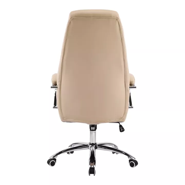 Manager chair Sonar pakoworld beige pu 61x57x120-128cm