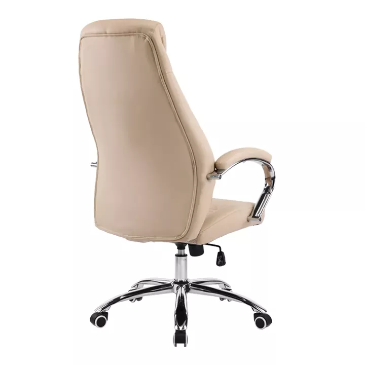 Manager chair Sonar pakoworld beige pu 61x57x120-128cm