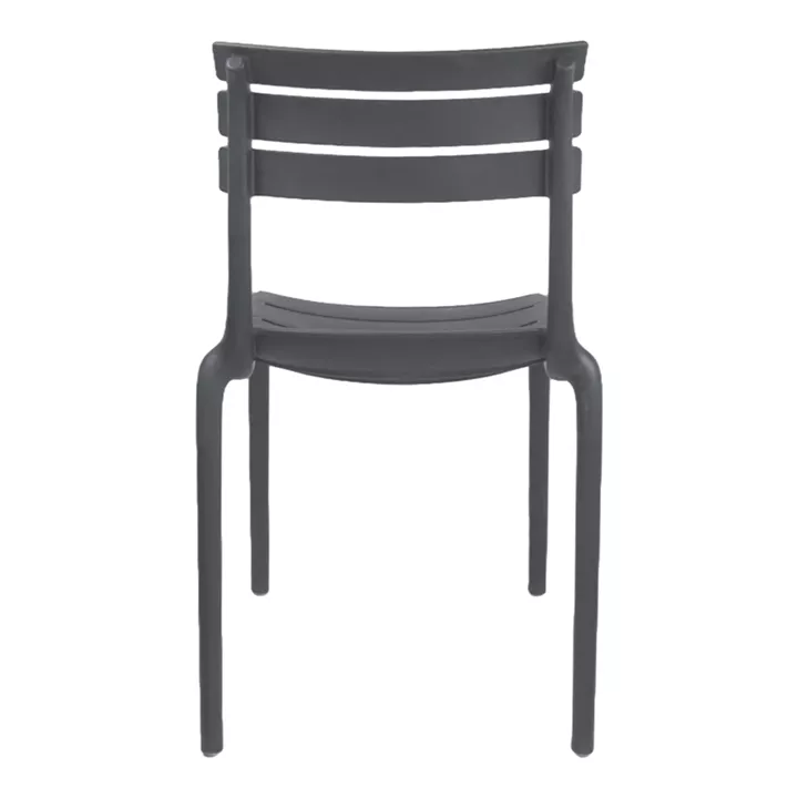 Stackable chair Almea pakoworld pp anthracite 42.5x55.5x82cm