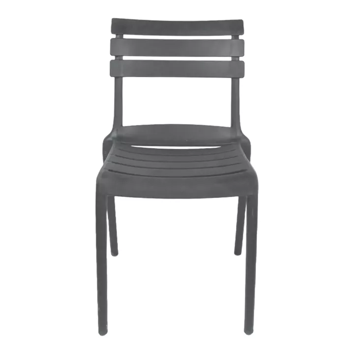 Stackable chair Almea pakoworld pp anthracite 42.5x55.5x82cm