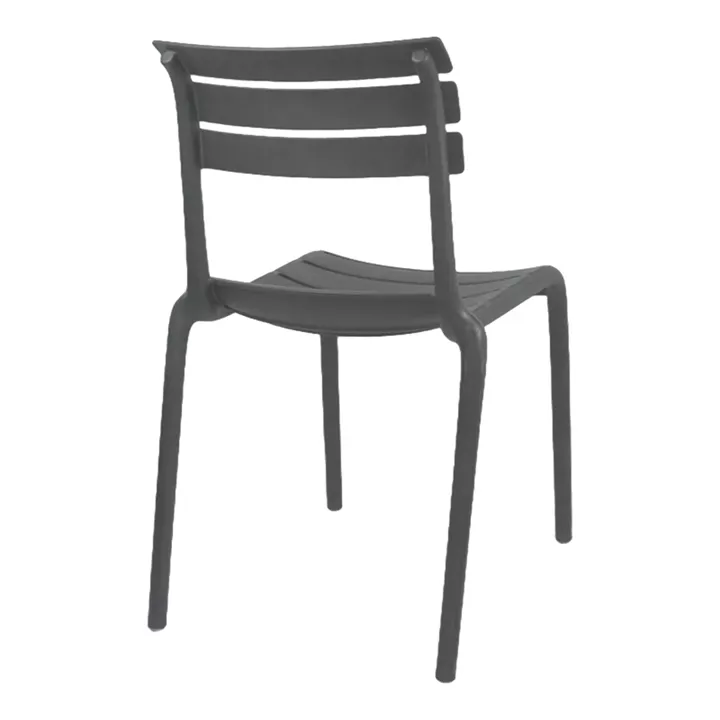 Stackable chair Almea pakoworld pp anthracite 42.5x55.5x82cm