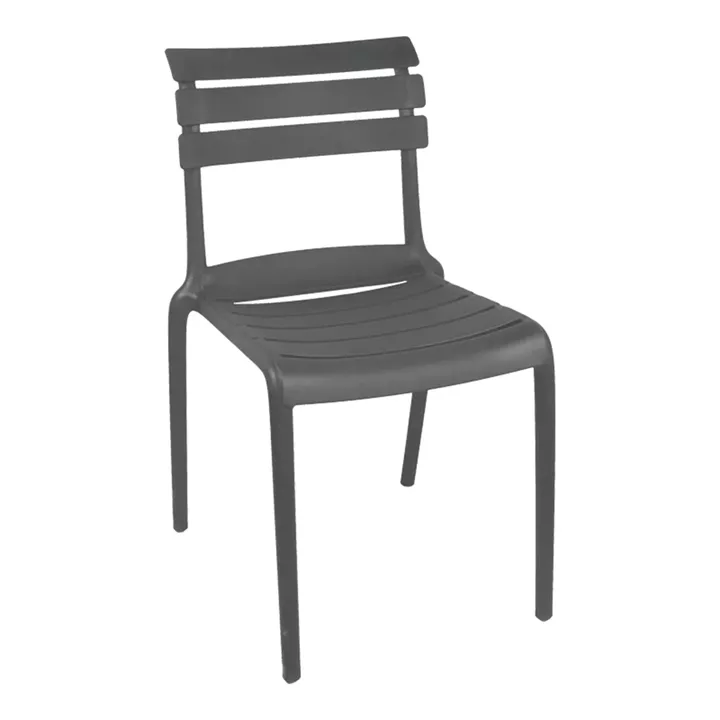 Stackable chair Almea pakoworld pp anthracite 42.5x55.5x82cm