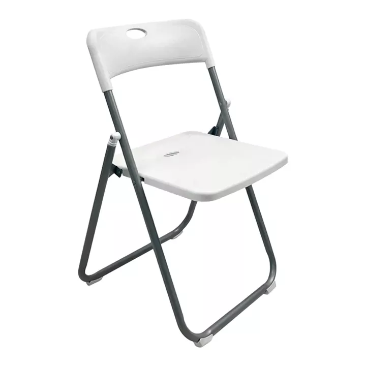Folding chair Edison pakoworld white 38x49x73cm