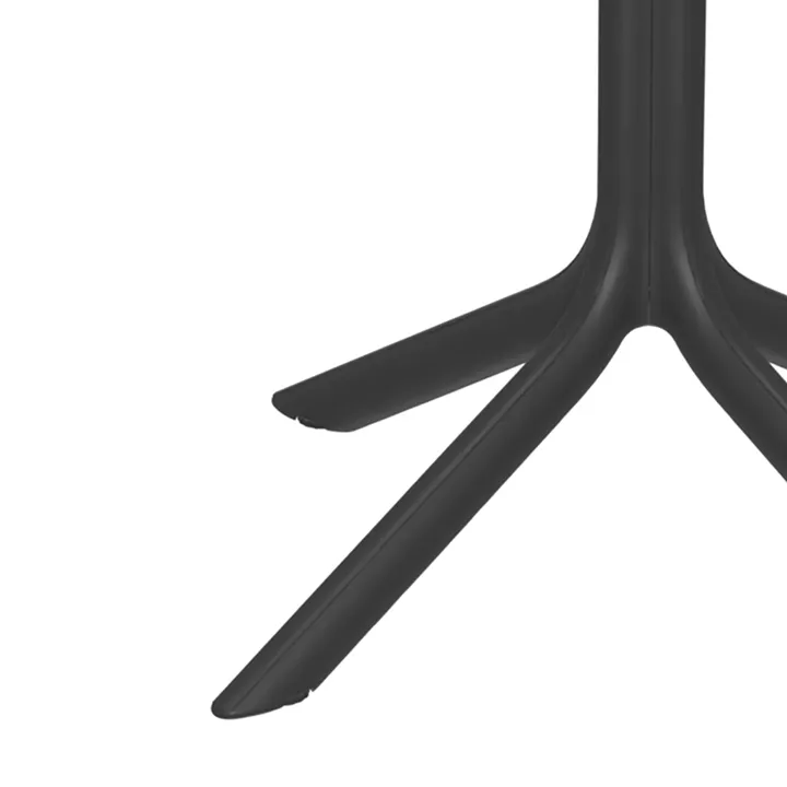 Τραπέζι Groovy pakoworld pp διατρητο ανθρακί 60x60x76εκ