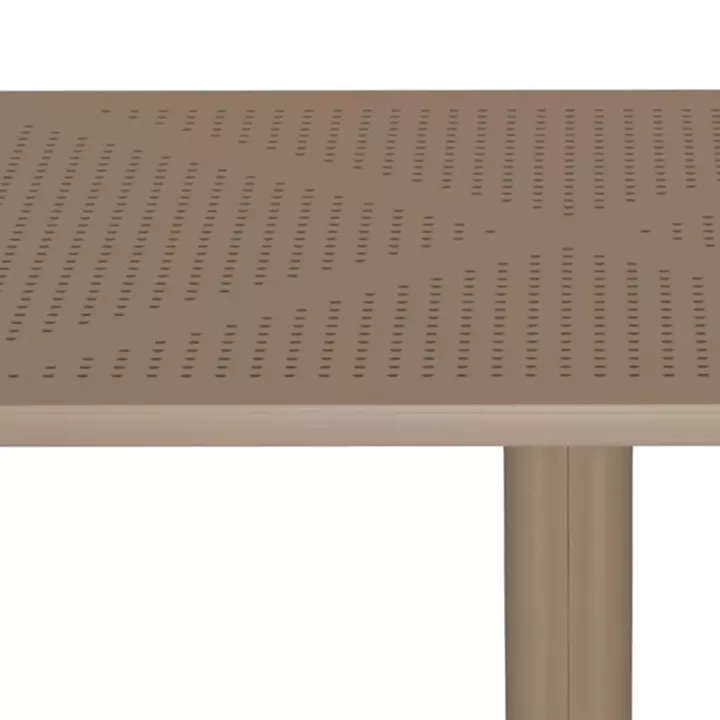 Groovy pakoworld perforated pp table cappuccino 80x80x74cm