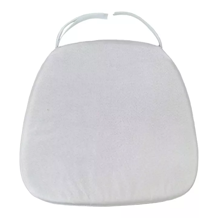 Tiffany I pakoworld waterprouf cushion fabric in white shade 39.5x38x2.5cm