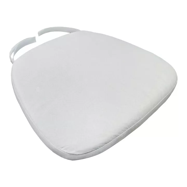 Tiffany I pakoworld waterprouf cushion fabric in white shade 39.5x38x2.5cm