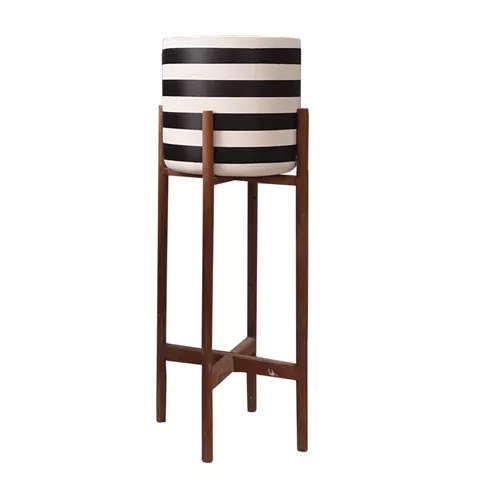 ΓΛΑΣΤΡΑ-ΚΑΣΠΟ ΕΣΩΤ.ΧΩΡΟΥ RENTIL HM4683L FIBER CEMENT ΛΕΥΚΟ/ΜΑΥΡΟ--ΒΑΣΗ TEAK Φ25x65Υεκ