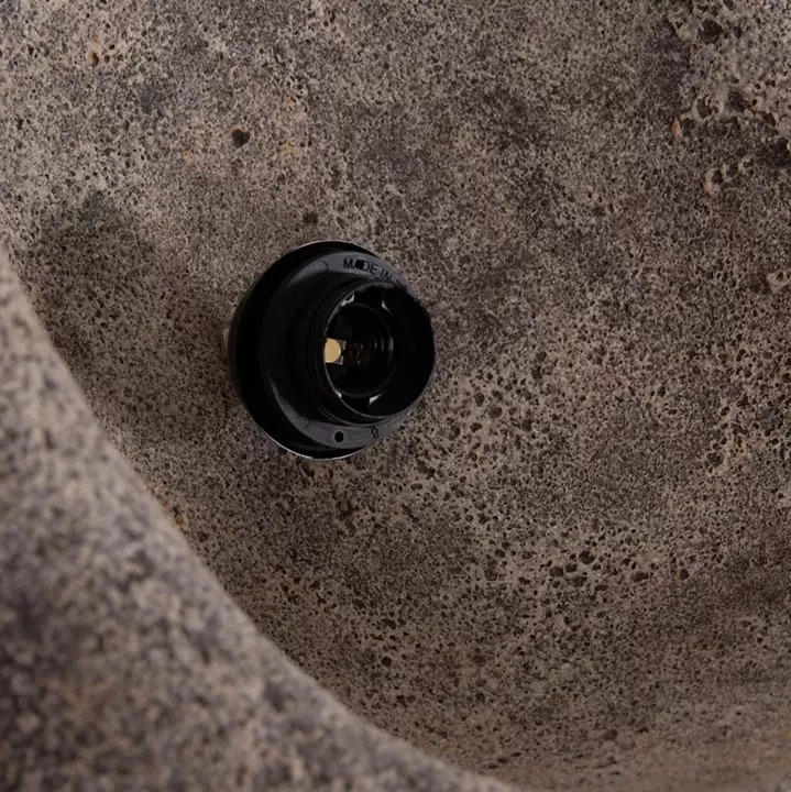 ΦΩΤΙΣΤΙΚΟ ΟΡΟΦΗΣ ΜΕ ΟΨΗ ΠΕΤΡΑΣ STONER (M) HM4418.04 ΓΚΡΙ--55x45x40Υεκ.