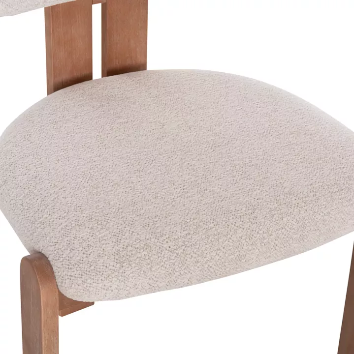 ΚΑΡΕΚΛΑ ΤΡΑΠΕΖΑΡΙΑΣ KARVO HM18252.01 ΜΠΕΖ ΥΦΑΣΜΑ--ΞΥΛΟ ΟΞΙΑΣ 57x50x79Υεκ