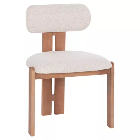ΚΑΡΕΚΛΑ ΤΡΑΠΕΖΑΡΙΑΣ KARVO HM18252.01 ΜΠΕΖ ΥΦΑΣΜΑ--ΞΥΛΟ ΟΞΙΑΣ 57x50x79Υεκ