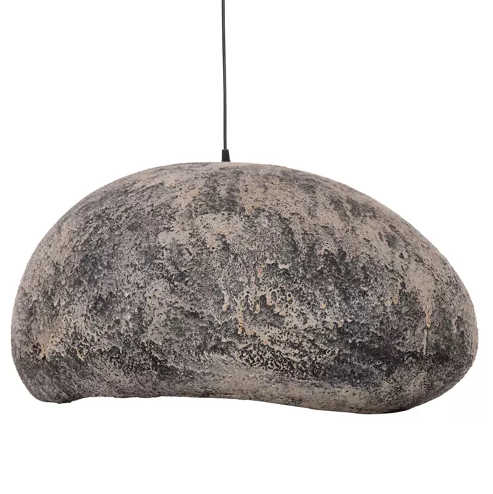 CEILING PENDANT LAMP STONE-LOOK STONER (L) HM4419.04 GREY--73x55x40Hcm.