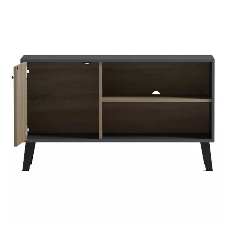 Έπιπλο τηλεόρασης Tuscany pakoworld sonoma-ανθρακί 100x40x51εκ