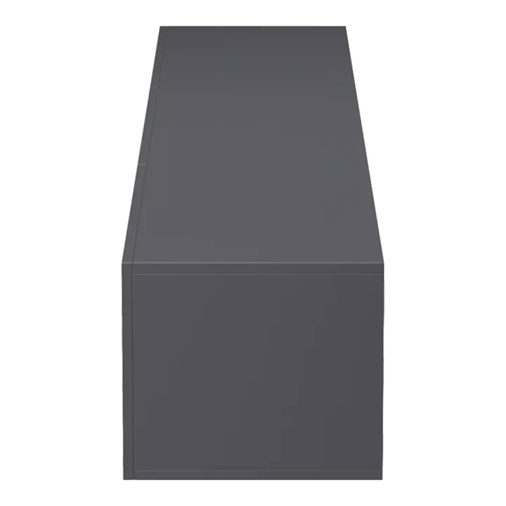 Έπιπλο τηλεόρασης επιτοίχιο με Led Rival pakoworld ανθρακί 210x35x30εκ