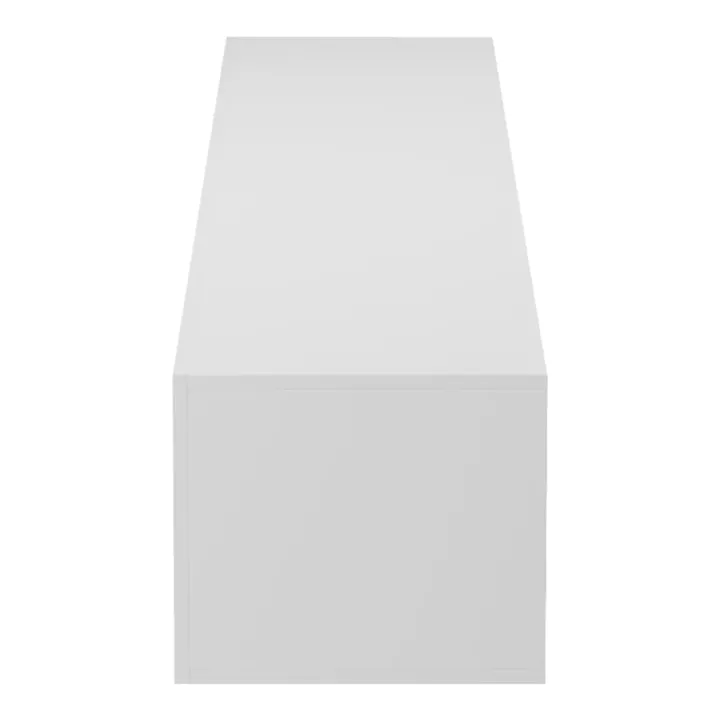 Έπιπλο τηλεόρασης επιτοίχιο με Led Rival pakoworld λευκό 210x35x30εκ