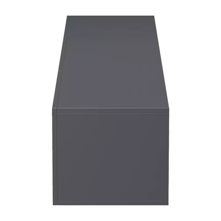 Έπιπλο τηλεόρασης επιτοίχιο με Led Rival pakoworld ανθρακι 180x35x30εκ