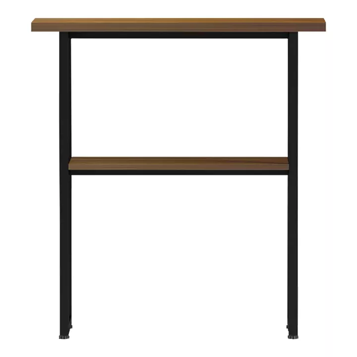 Κονσόλα Solain pakoworld καρυδί-μαύρο μέταλλο 79x29x85εκ