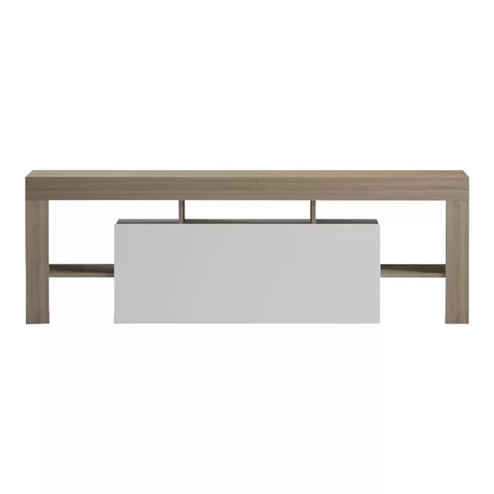 Έπιπλο τηλεόρασης Liner pakoworld sonoma-λευκό 150x40x50εκ