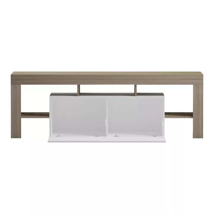 Έπιπλο τηλεόρασης Liner pakoworld sonoma-λευκό 150x40x50εκ