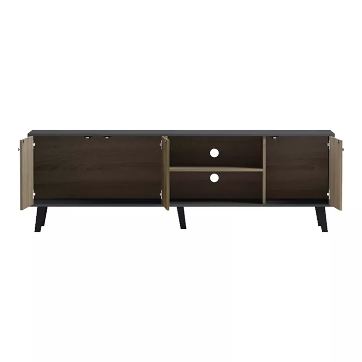 Έπιπλο τηλεόρασης Tuscany pakoworld sonoma-ανθρακί 180x41x51εκ