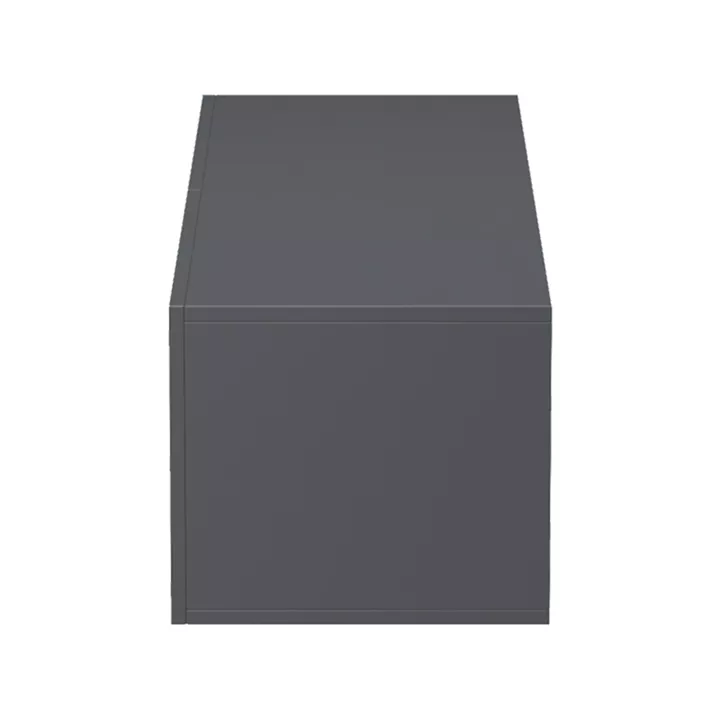 Έπιπλο τηλεόρασης επιτοίχιο με Led Rival pakoworld ανθρακί 120x35x30εκ