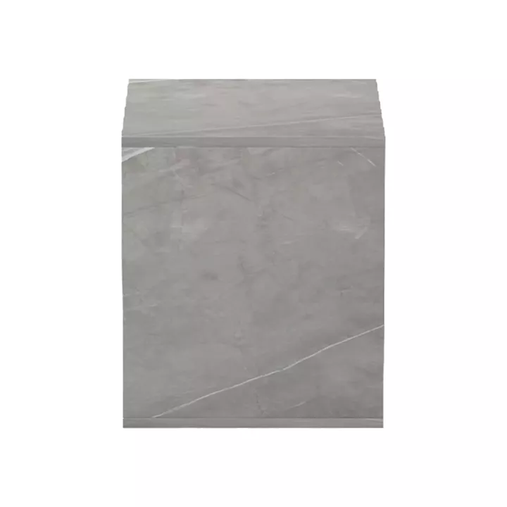 Doublo side table pakoworld grey beige marble look 40x35x40cm