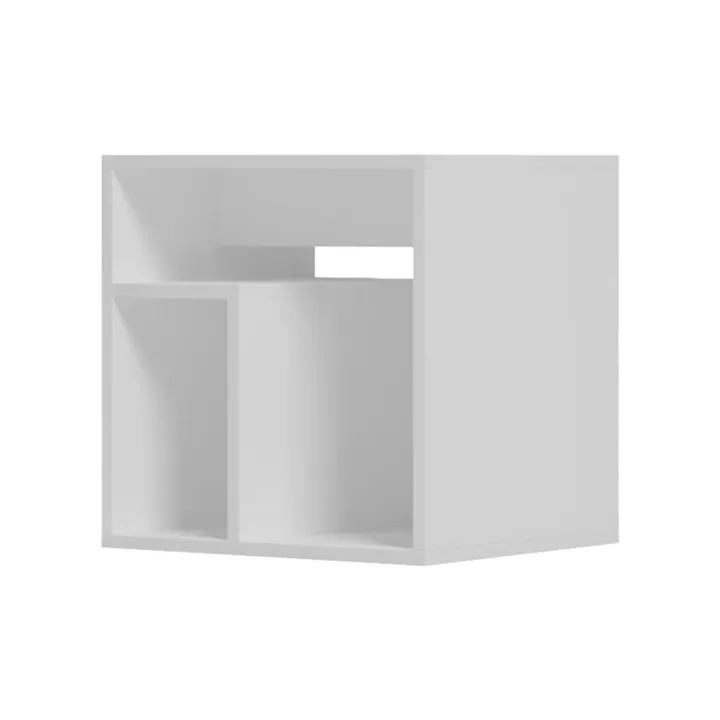 Doublo side table pakoworld white 40x35x40cm