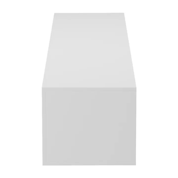 Έπιπλο τηλεόρασης επιτοίχιο με Led Rival pakoworld λευκό 180x35x30εκ