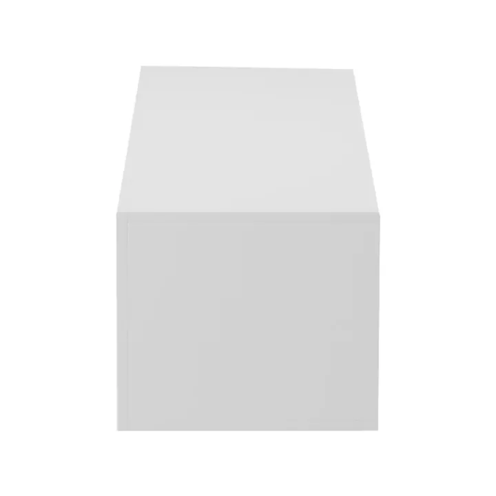 Έπιπλο τηλεόρασης επιτοίχιο με Led Rival pakoworld λευκό 120x35x30εκ